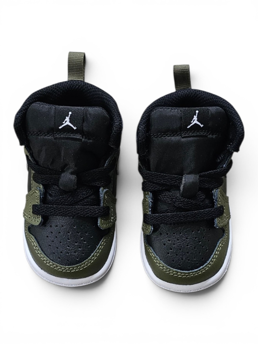 Nike Air Jordan 1 Mid Toddler Olive Black 4C - Picture 3 of 10